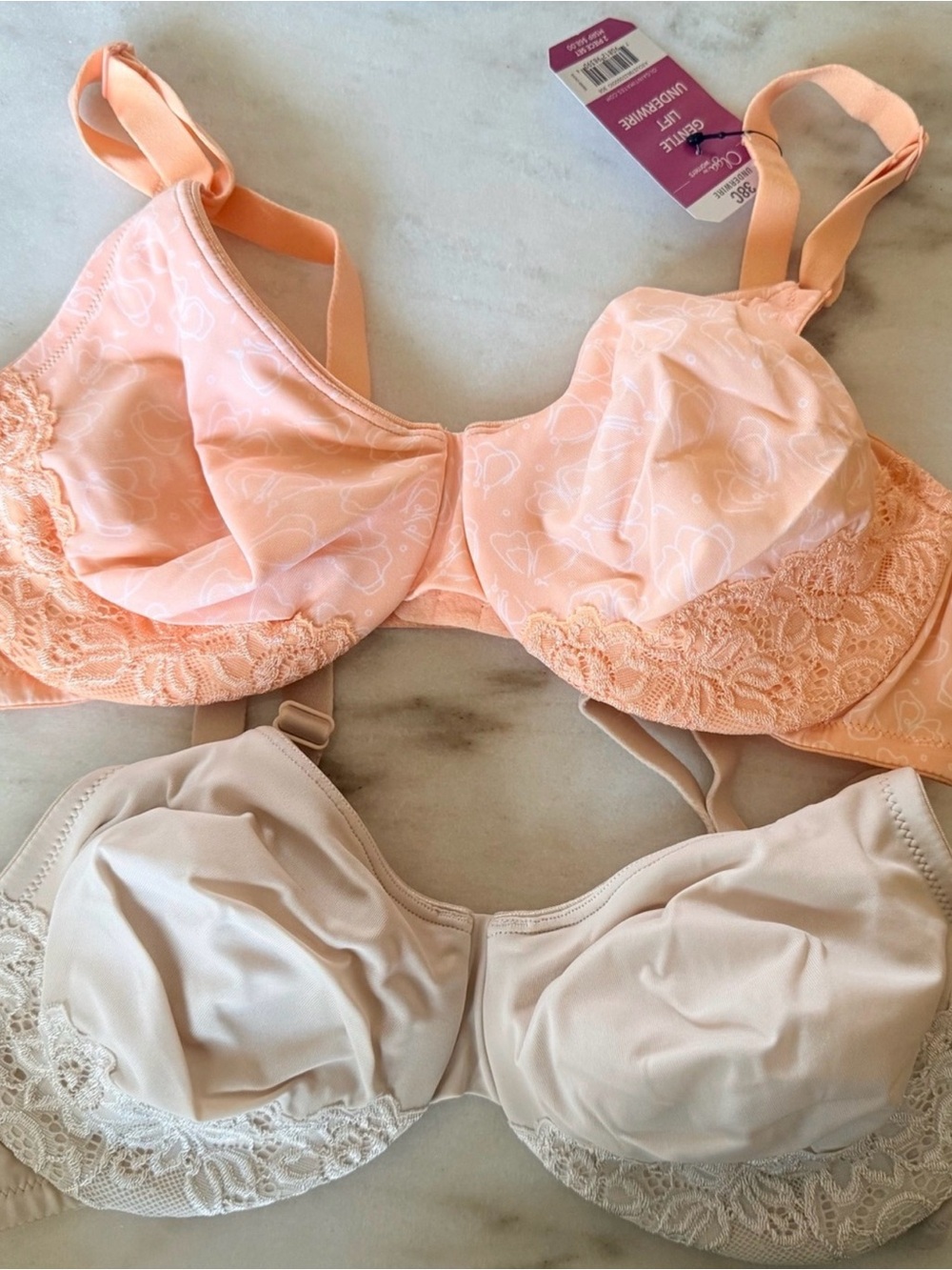 4 lot! NWT Olga Assorted Printed & Solids bras - 38C - Picture 4 of 6